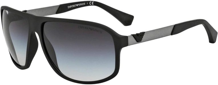 Emporio Armani EA4029, monture Noir (Black Rubber), verres marron, protection UV